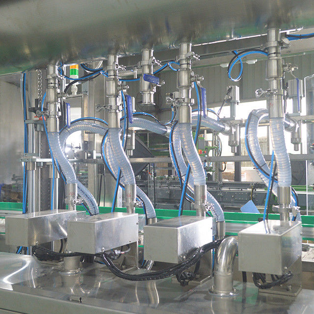 Automatische 4-köpfige Füllmaschine mit flüssigem Olivenöl für Sonnenblumenöl