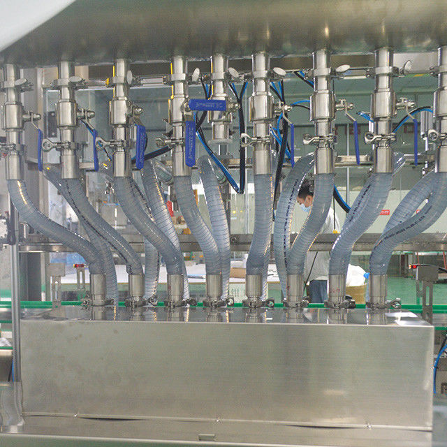 Luftdruck 0,6-0,8Mpa Kochölfüll- und Kennzeichnungsmaschine mit 3 Deckelköpfen