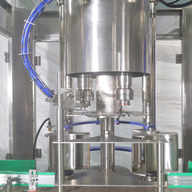 Luftdruck 0,6-0,8Mpa Kochölfüll- und Kennzeichnungsmaschine mit 3 Deckelköpfen