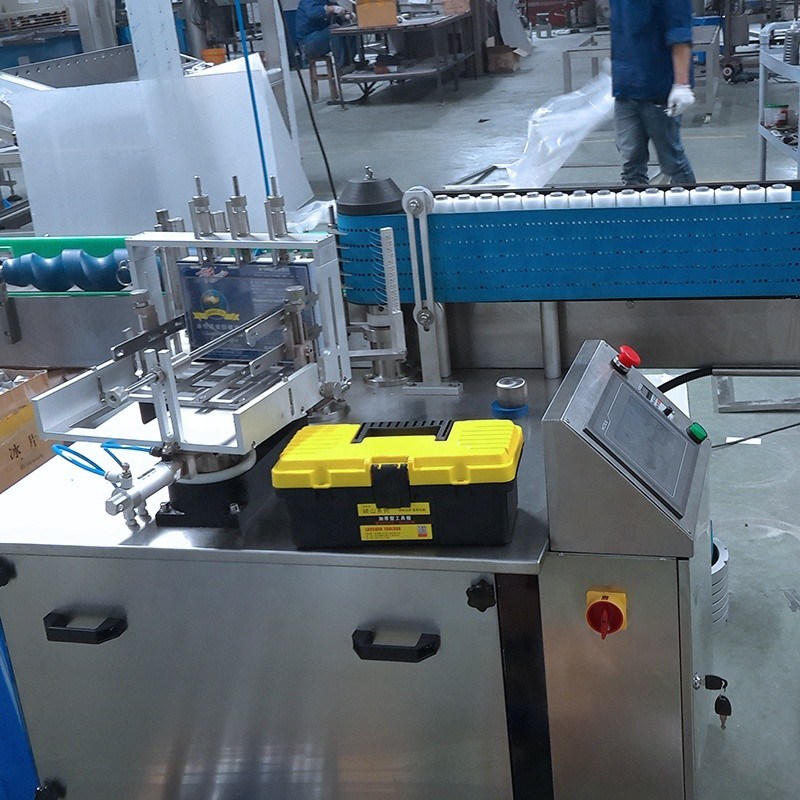 Vollautomatische Pastenkennzeichnungsmaschine für runde Flaschengefäße, Dosen, Lastkapazität 400 kg