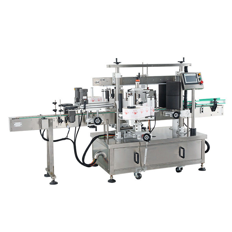 Lebensmittelgeschäft Flaschenfüllmaschine für Flaschen mit Flüssigkeit, Verkleidungs- und Etikettiermaschine, Etikettiermaschine, Doppelseitige Etikettiermaschine