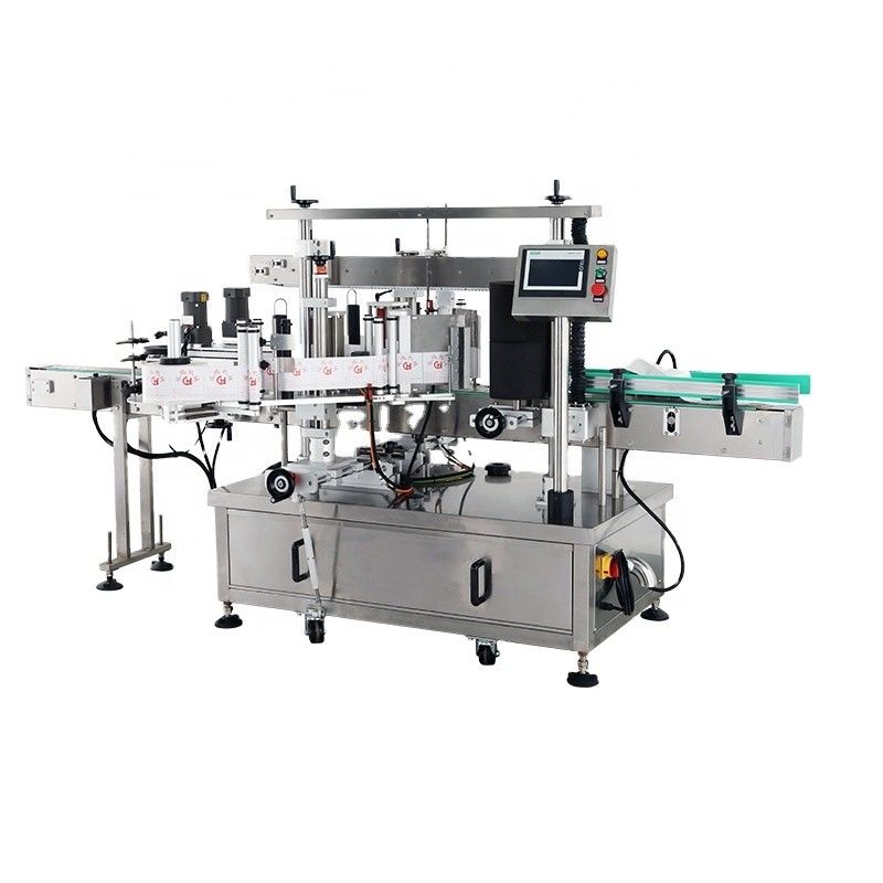 Lebensmittelgeschäft Flaschenfüllmaschine für Flaschen mit Flüssigkeit, Verkleidungs- und Etikettiermaschine, Etikettiermaschine, Doppelseitige Etikettiermaschine