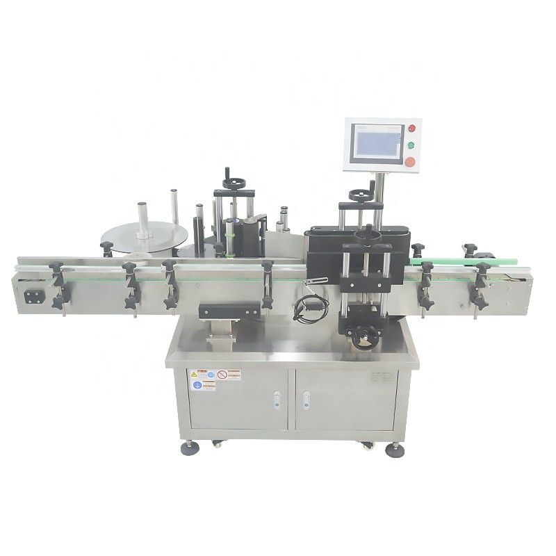 2100*1200*1450mm Flaschenflasche Vertikale Etikettenaufklebermaschine für Plastikrundenflaschen