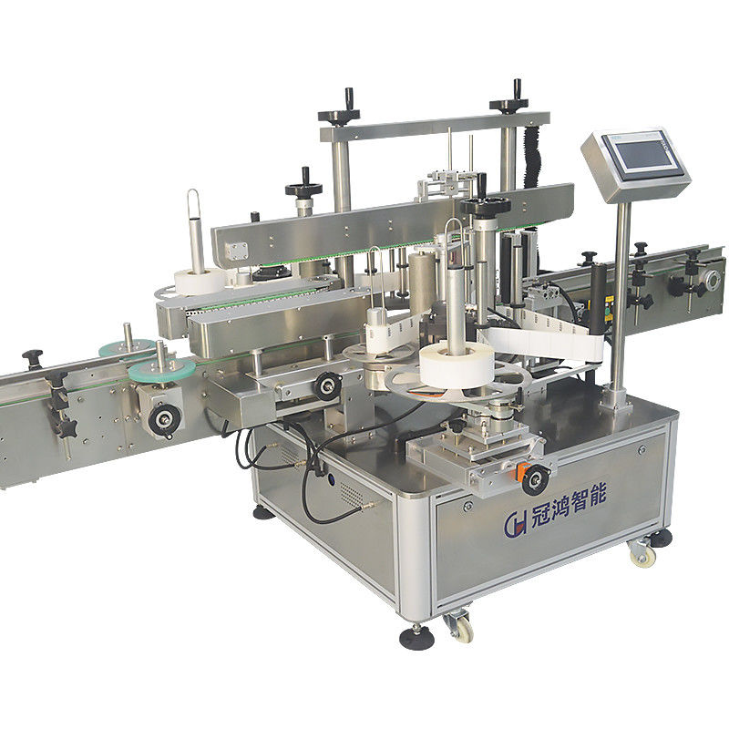 304 Edelstahl automatische Flachflaschen-Kennzeichnungsmaschine für runde Quadratflaschen