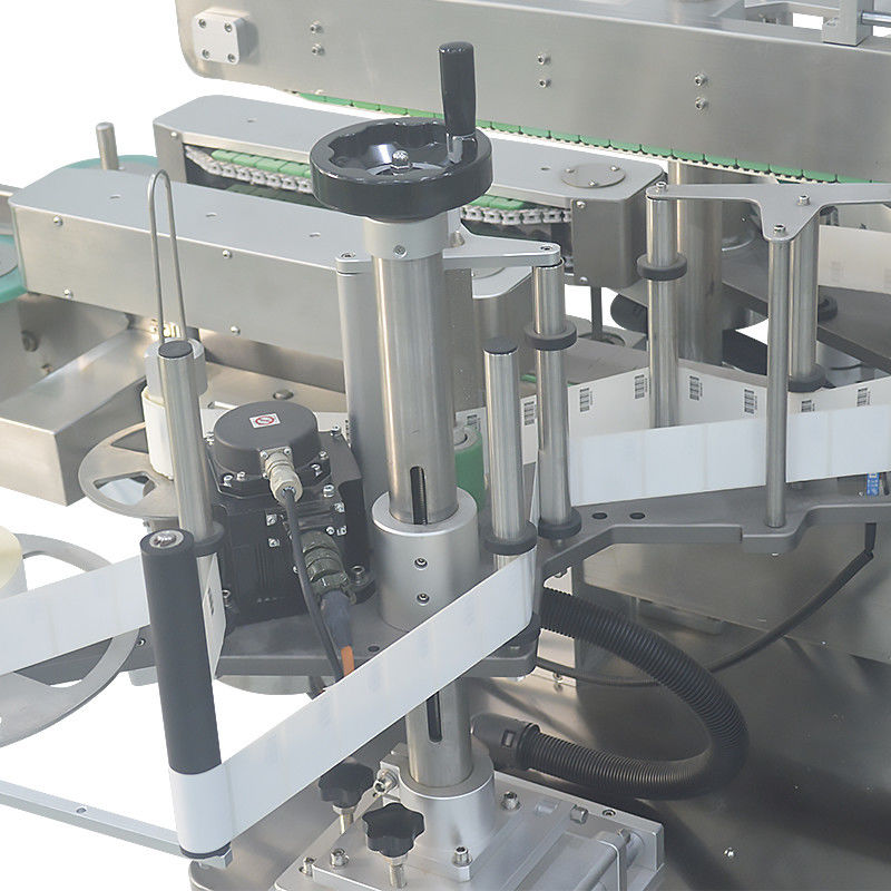 304 Edelstahl automatische Flachflaschen-Kennzeichnungsmaschine für runde Quadratflaschen