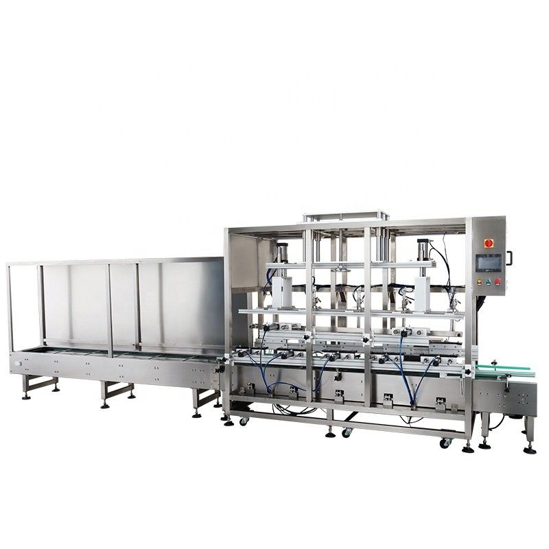 Papierverpackungsmaterial 5 Düse Automatische Flüssigkeitsfüllmaschine für chemische Produkte