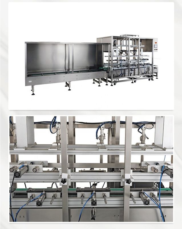 Papierverpackungsmaterial 5 Düse Automatische Flüssigkeitsfüllmaschine für chemische Produkte