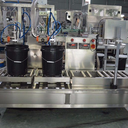Halbautomatische 5-50 Liter Farbe Beschichtung Baustoff Sirup Trommel Eimer Fass Wiegen Füllung Dichtung Maschine