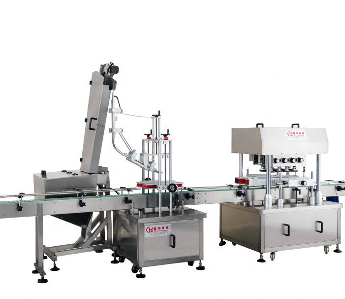 Pneumatische Flaschenverschlussmaschine mit 8-paariger Raddrehung und Sortierer