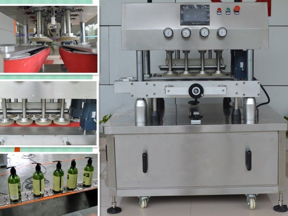 Pneumatische Flaschenverschlussmaschine mit 8-paariger Raddrehung und Sortierer