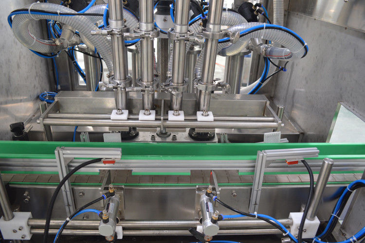 Automatische 4-köpfige Warmkolben-Füllmaschine für Haargel/Wachs-Programmbestimmung