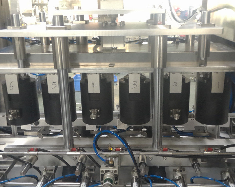 Motorgetriebene Servo-Typ-Fahrseil-Flaschenverschlussmaschine mit einem Druck von 0,6-0,8 MPa